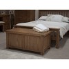 Rustic Solid Oak Furniture Blanket Box